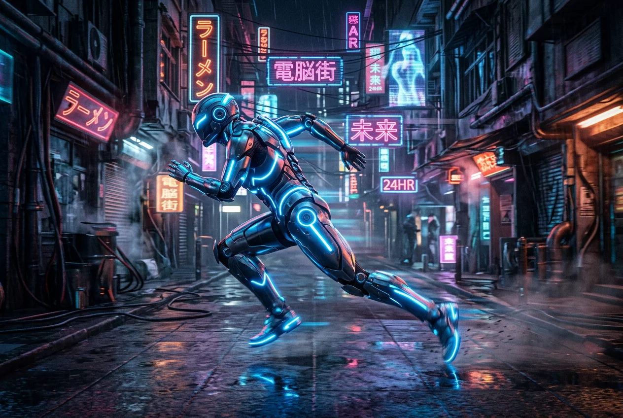 Neon-Läufer Beta