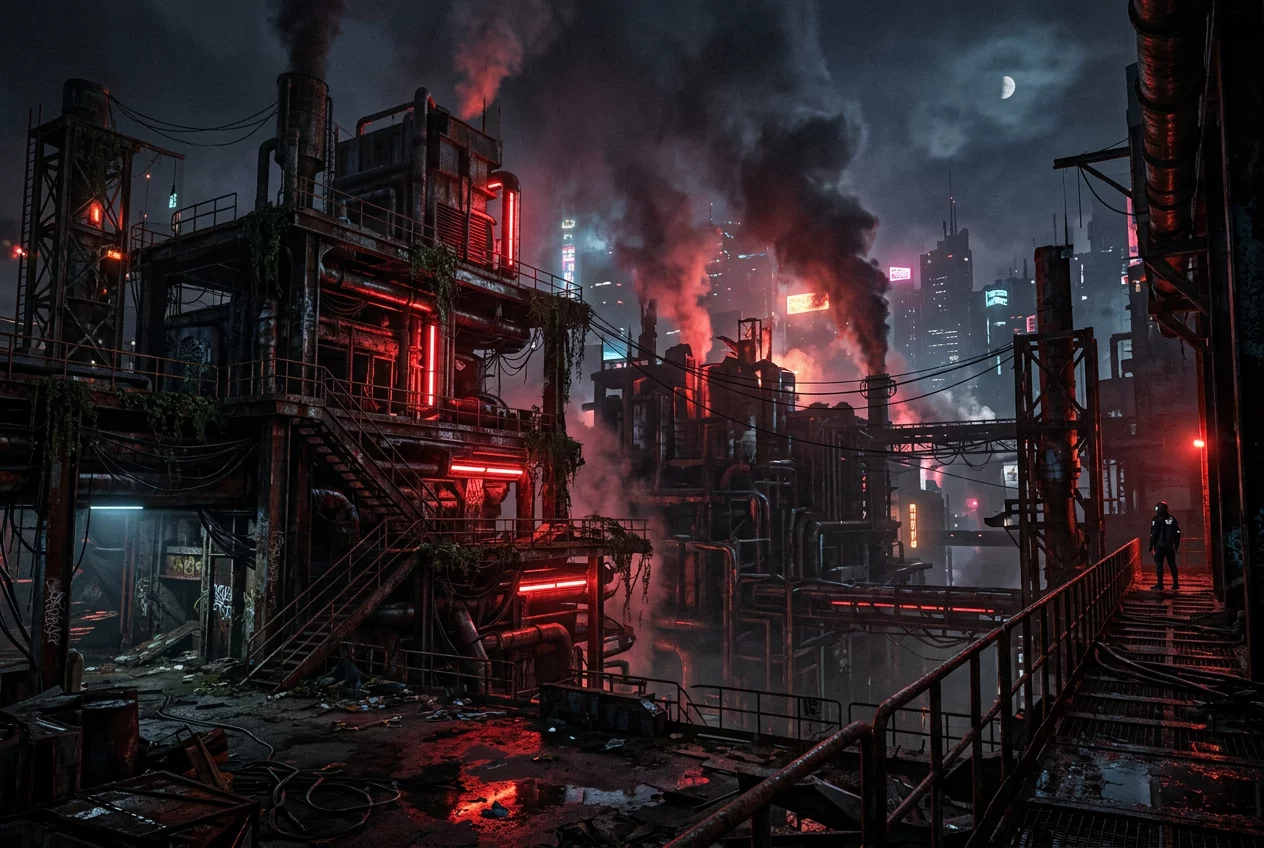 Rostige Industriezone